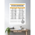 thumbnail image 1 of Kitchen Measurements Chart Poster Wall Art, Modern Wall Decor For Living Room Bedroom, 12x18 UNFRAMED, 1 of 3