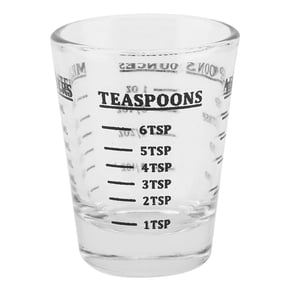 Kitchen Measuring Cup Small Glass Measuring Cup Oz / Ml / Teaspoon / Tablespoon 4 Scales 1ounce 30ml Kitchen Tool