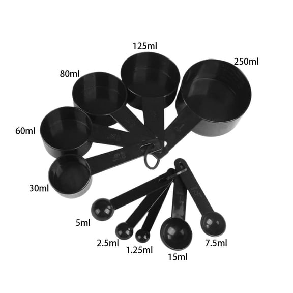 Kitchen Measuring Spoon Set with Precise Graduations - Multi-Size for Baking and Cooking, Hanging Storage, Durable and Easy to Read