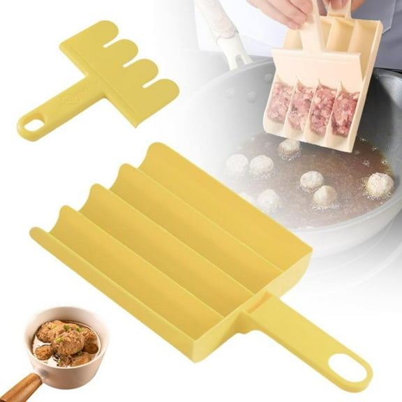 Clearance Meat Mincer under $5 Creative Kitchen Triple Meatball Maker 2024 New Meatball Maker Tool Meat Spoon With Cutting Quick Cookie Meatball Scoop DIY Meatball Making Set For Meatball Lovers
