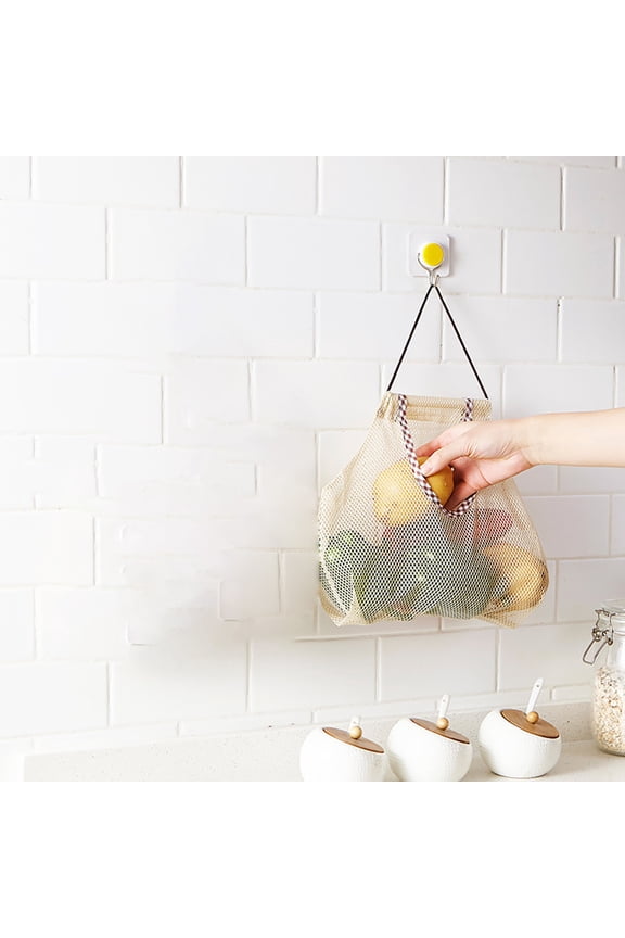 Kitchen Mesh Fruit Vegetable Storage And Storage Bag Bag Kitchen，Dining & Bar/ Fruit And Vegetable Storage Mesh Bag