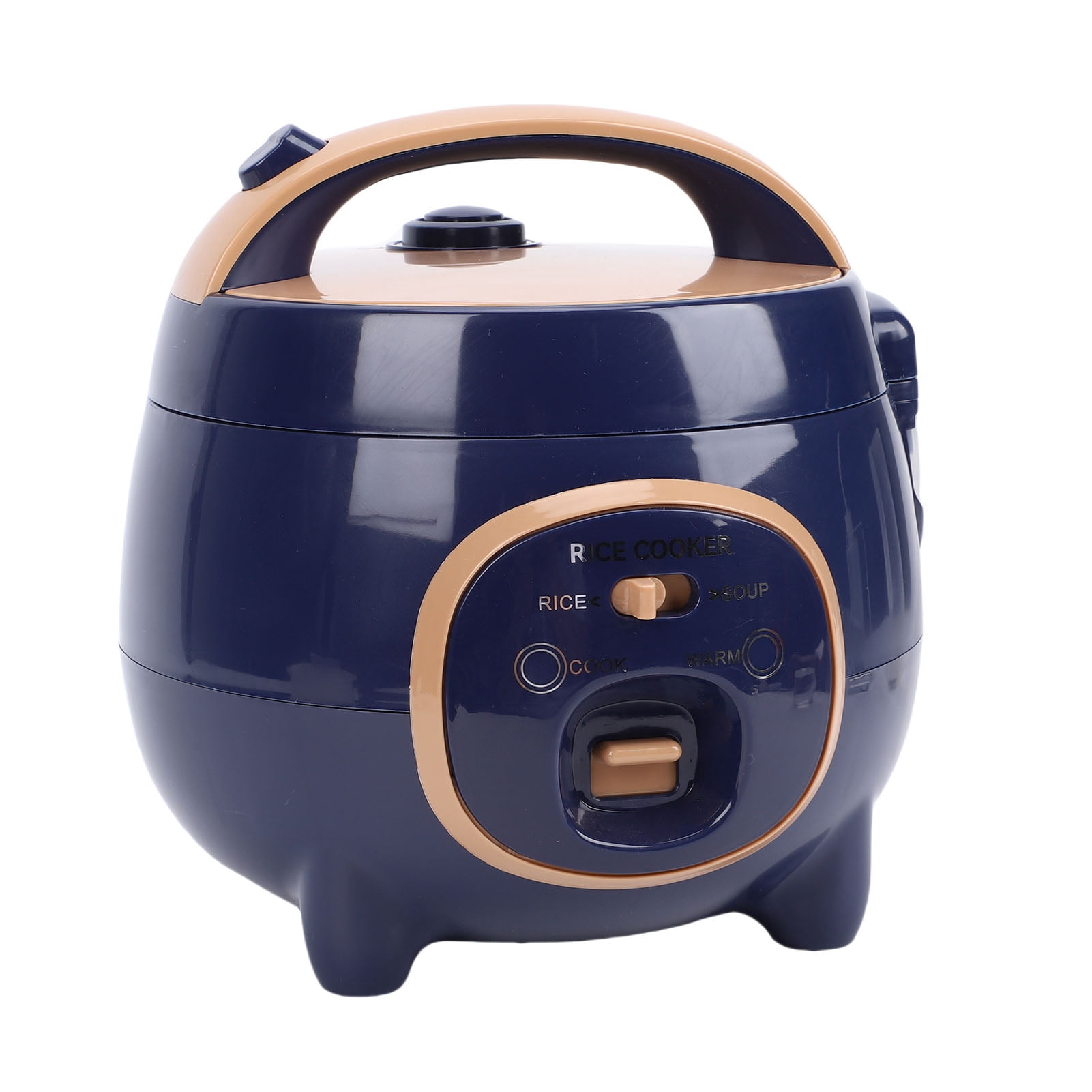 Rectangular Small Rice Cooker Kitchen Mini Rice Cooker with Steam Rack 350W 1.8L Nonstick ...