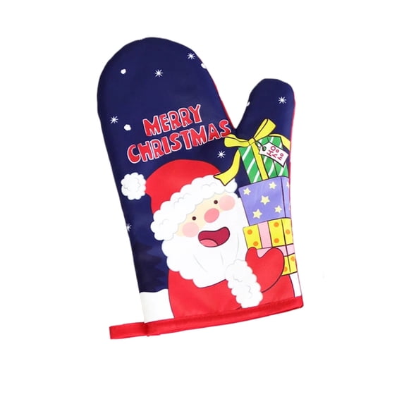 Kitchen Mitts and mats, Christmas Gift Baking Insulated Gloves/Style 2