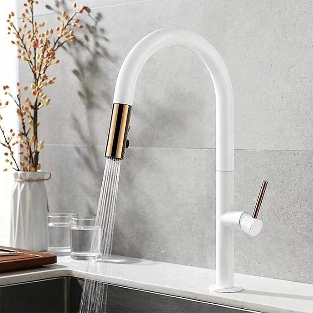 Kitchen Mixer Tap,Kitchen Faucets Single Handle Pull Out Kitchen Tap
