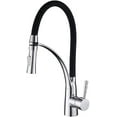 Kitchen Mixer tap All Copper Pull Spring,Double Outlet Kitchen Sink