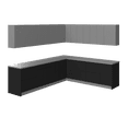 thumbnail image 1 of Kitchen Modern Collection Black & Gray Color Base Size 10x8,5Ft Wide, 1 of 6