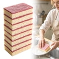 thumbnail image 1 of Kitchen Nano Sponge Wipe, 8-Pack Magic Cleaning Sponge, Double-Sided Scrub Sponge for Dishes, Pots, and Pans, Strong Decontamination for Kitchen Oil and Grease, Red, 1 of 7