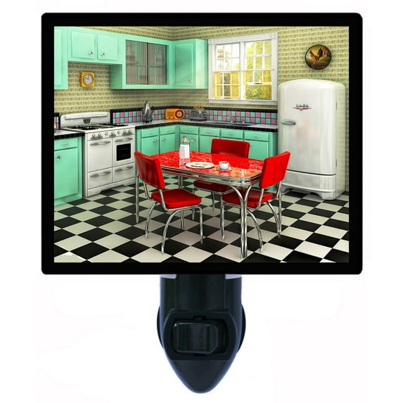Night Light - 1950s Kitchen. | Kitchen Theme, Includes Free Switchable Insert, 4W Bulb, E12 Base