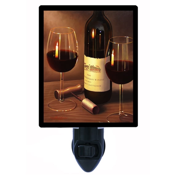 Night Light - Warm Glow. | Kitchen Theme, Includes Free Switchable Insert, 4W Bulb, E12 Base