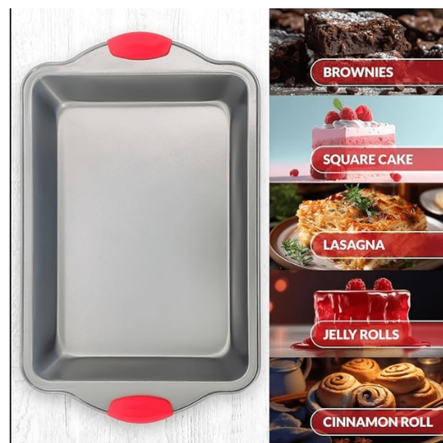 Kitchen Non-stick 9x13 Rectangular Cake Pan - Durable Baking Pan for Oven Delights & Sheet Cakes
