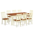 thumbnail image 1 of Kitchen Nook Dining Set - Dining Room Table & 8 Chairs, Buttermilk & Cherry - 9 Piece, 1 of 1