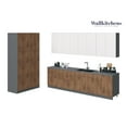thumbnail image 1 of Kitchen Oasis Collection Natural Teak & White Gloss Color Base Size 10Ft Wide, 1 of 5