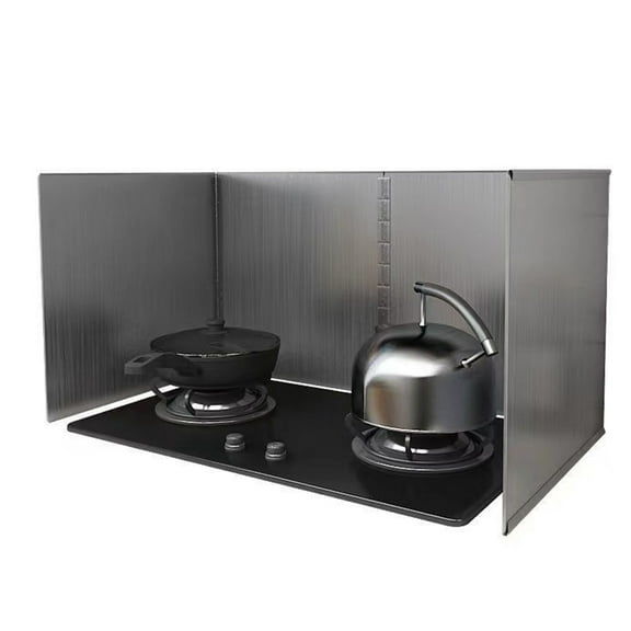 Kitchen Oil Baffle Splash Guard for Cooking Stainless Steel Foldable Splash Guard with Non-Stick Coating Cooking Frying Oil Splash Guard Grease Splatter Screen