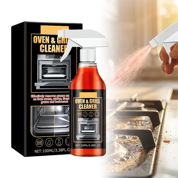 Kitchen Oil Cleaner Spray – for Ovens, Countertops, Stovetop, 100ml