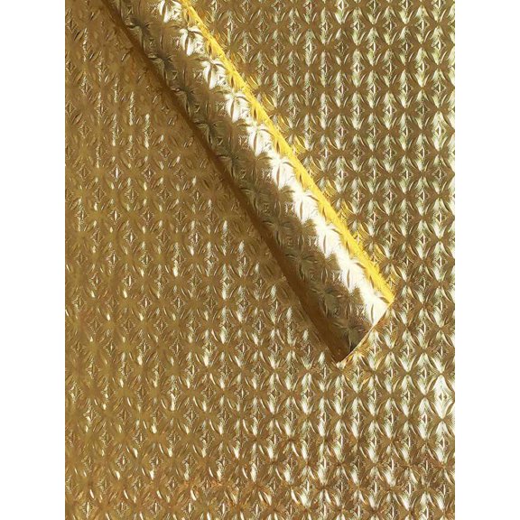 Kitchen Oil Proof Waterproof Wallpaper Self-Adhesive PVC, Oil-Proof Foil Wall Sticker, Stove Countertop High Temperature ResistantStickers, Cabinet Aluminum Drawer Sticker Gold