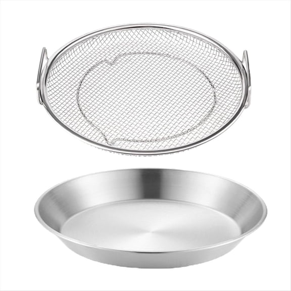 Kitchen Oil Strainer Pan Stainless Steel Frying Oil Strainer Pan Fine Mesh Strainer Basket for Frying BBQ French Fries