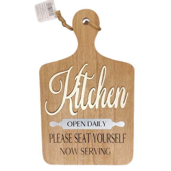 Ashland Fall Wall Decor 14" x 8.5" Kitchen Open Daily