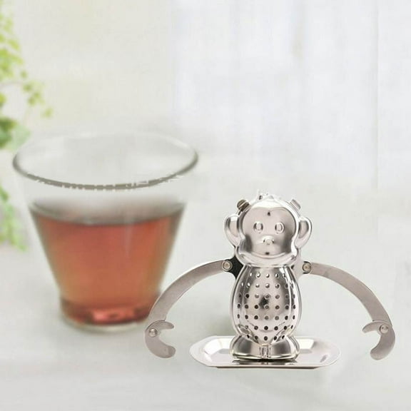 Kitchen Organization China Factory Stock Animal Shape Tea Filter Mesh 45522 Stainless Steel Strainer Infusers For Loose Leaf Gadgets Silver