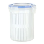 Kitchen Organization Jar Pickle Jar with Strainer Pickle Holder Keeper Lifter Multifunctional Storage Container with Leakproof Lid 4.3x5.3in