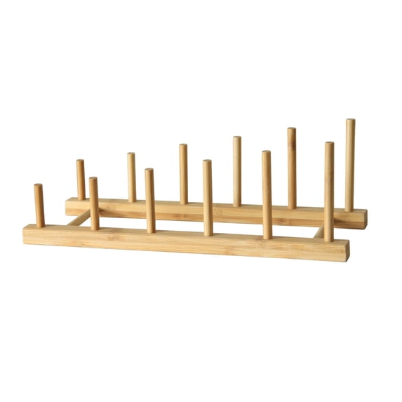 TACILIP Kitchen Organization, Ladder Wooden Utensil Rack - Plates Cutting Board Drying Rack - Kitchen Countertop Display Rack - Cabinet Storage Rack - Can Hold Cups - Books - Plates Etc., Storage