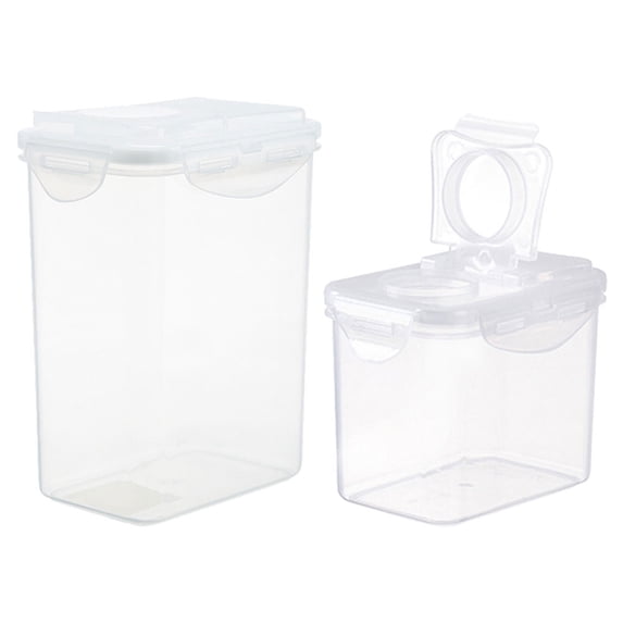 MEIBUTYUP Airtight Plastic Containers Transparent for Organizing and ...
