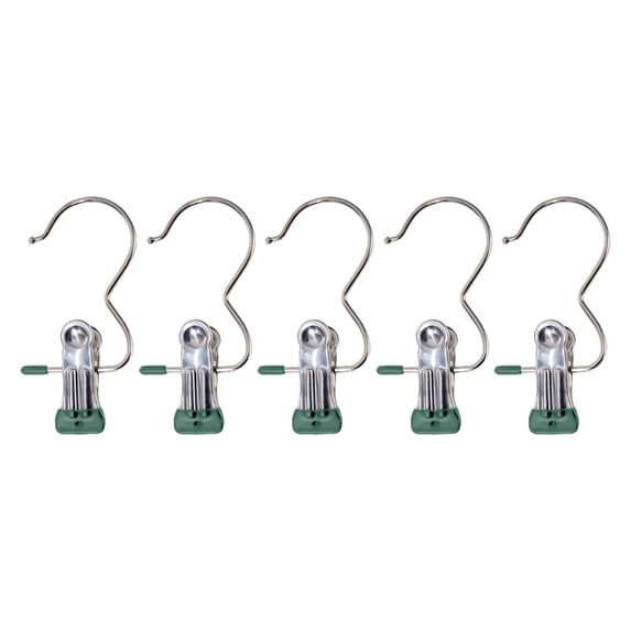 Kitchen Organizer Space Saving Clothespin Hat Pants Storage Hanging Travel Hook Stainless Steel Boot Hangers Clips Boot Hangers For Closet Laundry Hooks Hanging Clips Clothes Pins Socks Towel Clips
