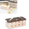 thumbnail image 1 of Kitchen Organizers Storage Deviled Egg Containers With Lid Plastic Deviled Egg Tray With Handle For Eggs And Dumplins Storage Egg Platter For Devil Egg Fridge Stackable Portable Egg Holder, 1 of 9