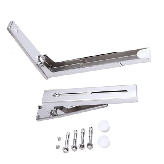 Kitchen Organizers Telescopic Shelf Foldable Support Stainless Steel Mount