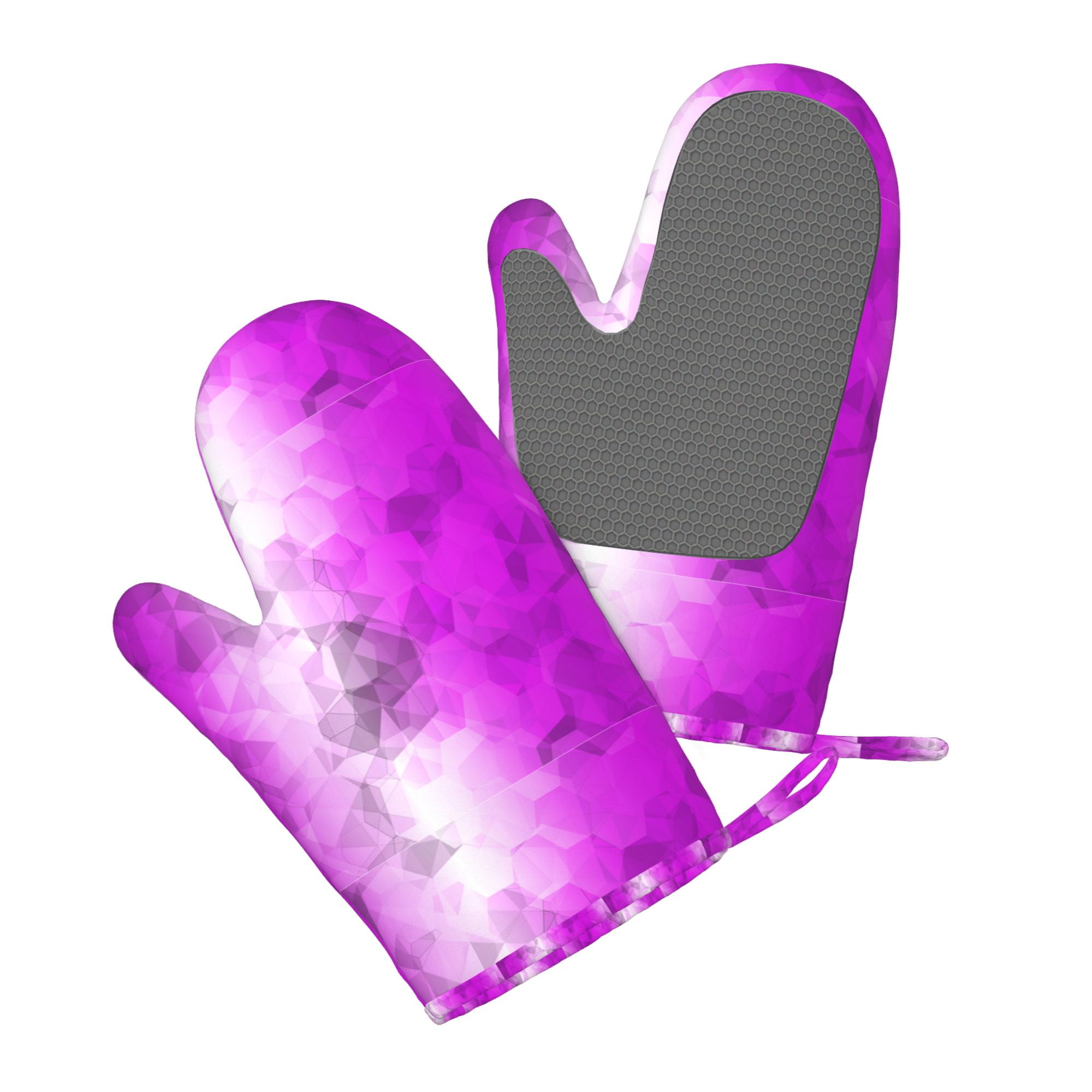 Kitchen Oven Glove Geometric polygon background NonSlip Silicone