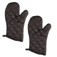 thumbnail image 1 of Kitchen Oven Mitt Pot Holder Set Kitchen Linens Oven Mitt Pot Holder Pack ( Black ) - Includes: 4 Oven mitts Kitchen Gloves, 1 of 1