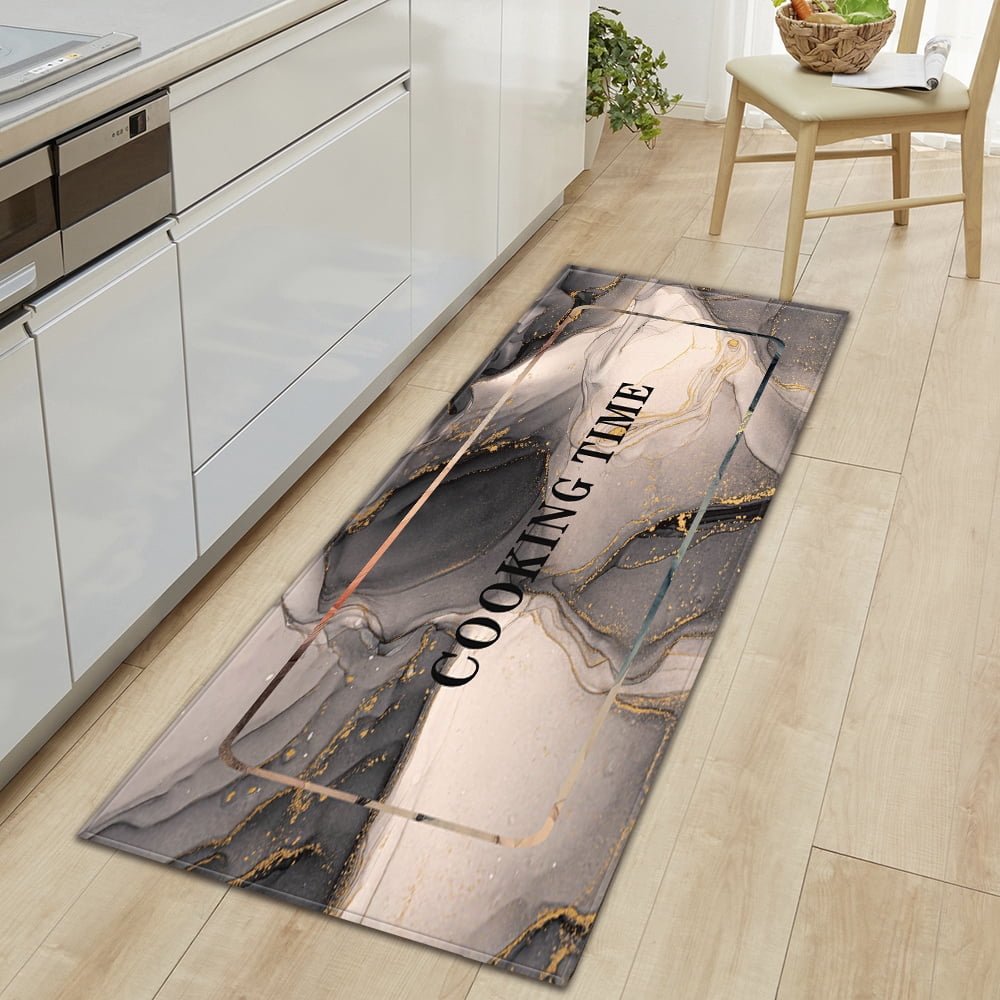 modern Kitchen Mat Long Strip Bedroom Entrance Doormat 3D Pattern Home Floor Decoration Living Room Carpet Bathroom Non-Slip Rug main image 1