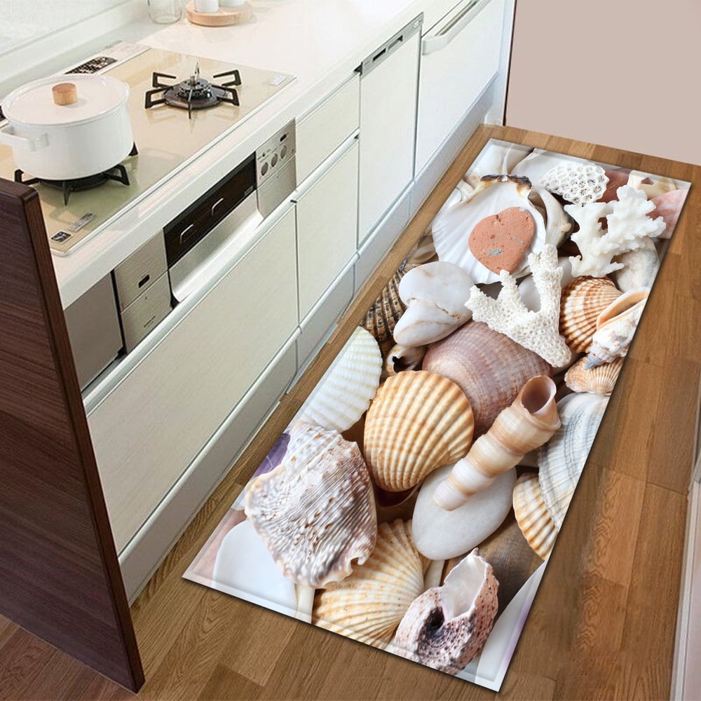 Kitchen PCV Mat Seashell Conch StarMat Kitchen Door Bedroom Bathroom ...