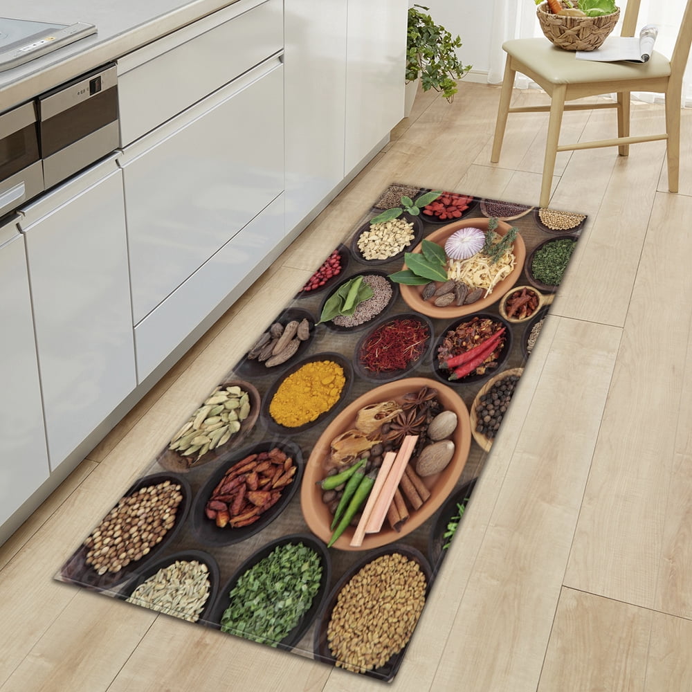 Kitchen PCV Mat Spices Home Living Room Balcony Bedroom Floor ...