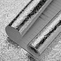 Kitchen PVC Self-Adhesive Wallpaper, Oil-Proof High Temperature Resistant Sticker, Aluminum Foil Drawer Cabinet Decal, Easy to Install & Clean, Removable, Covers Stains, Renovates Furniture