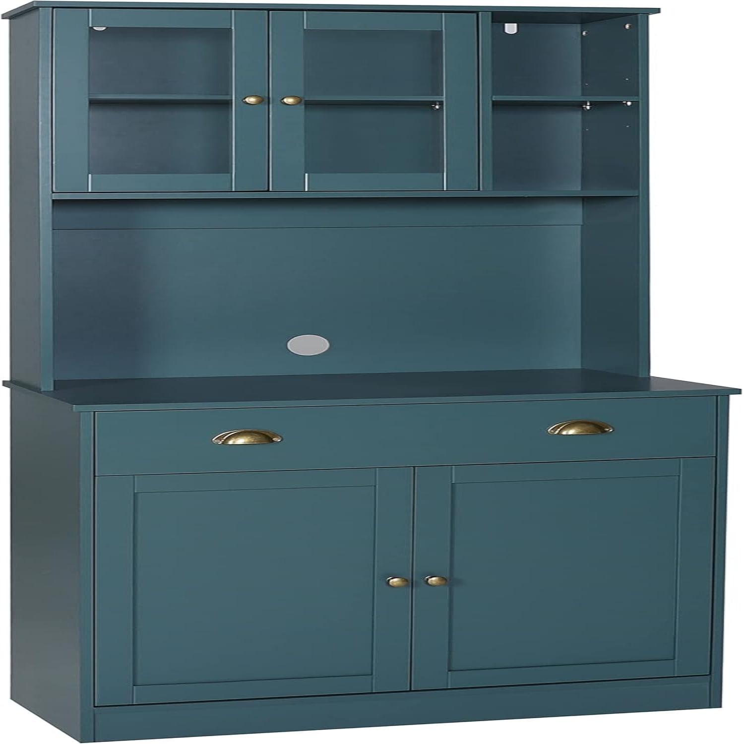 Kitchen Pantry with Microwave Kitchen w/Glass