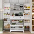 Kitchen Pantry with Sliding Rack Tray, Kitchen Pantry with 2