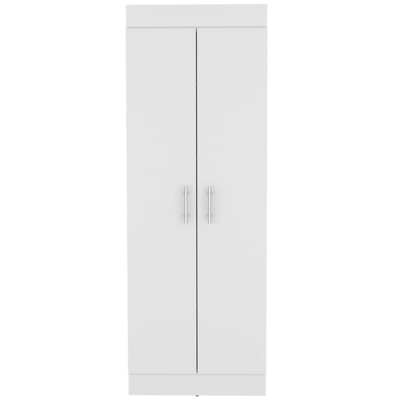 Kitchen Pantry Cabinet , White, 68.76 In. Height, Space-optimizing Storage In White For Kitchen, 24.17 Width, With Shelves