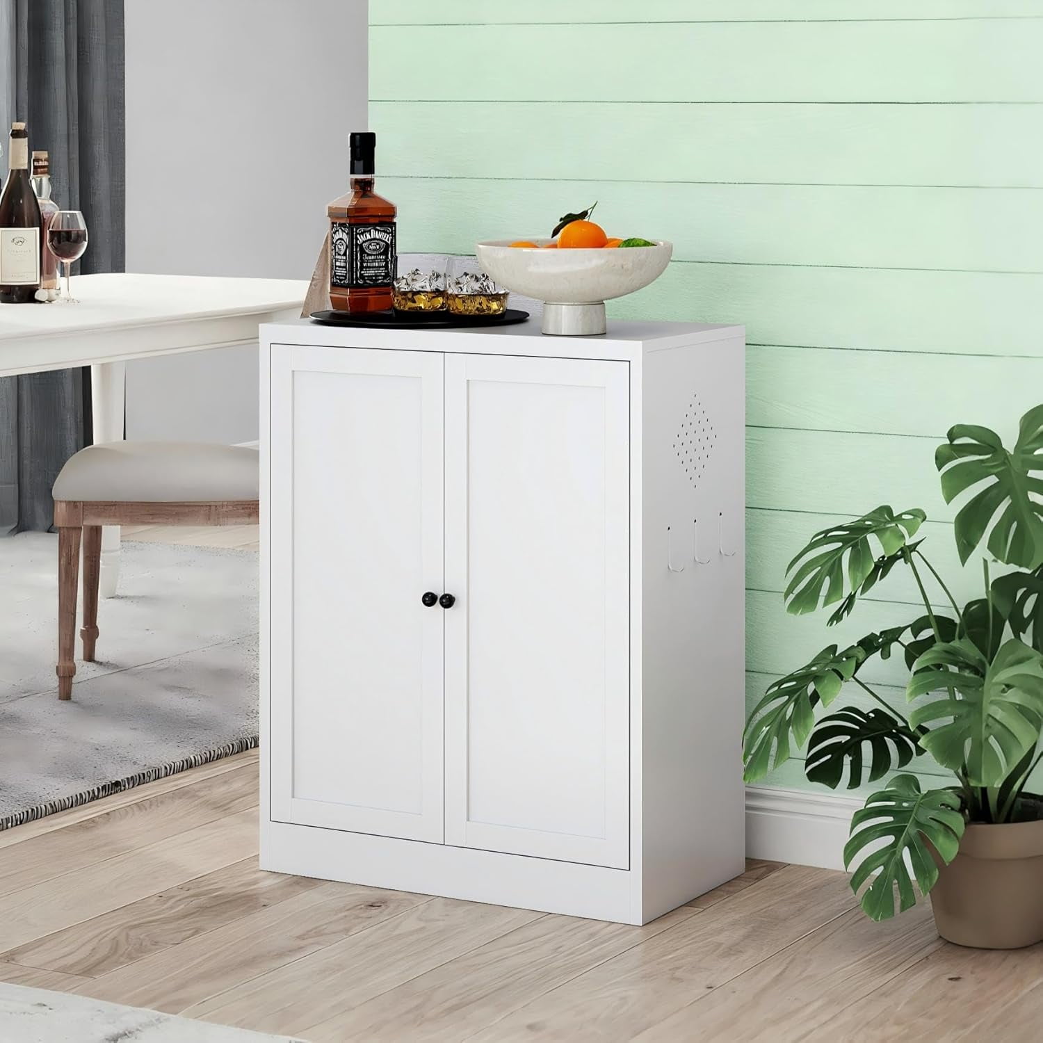 Kitchen Pantry Storage Cabinet, 34" H Storage Cabinet with Doors and ...