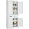 Kitchen Pantry Storage with Drawer, 72.5" H Cupboard Pantry