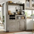 Kitchen Pantry Storage with Hutch Buffet with Storage