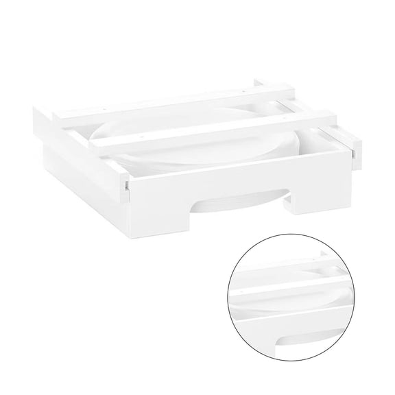 Kitchen Paper Plate Dispenser Bamboos Board Under Cabinets Dish Storage Rack Practical Kitchen Decorations