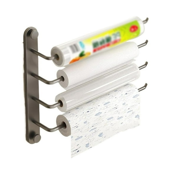 Kitchen Paper Towel Holder Metal Kitchen Roll Dispenser Vertical or Horizontal Mounted Kitchen Towel Rack