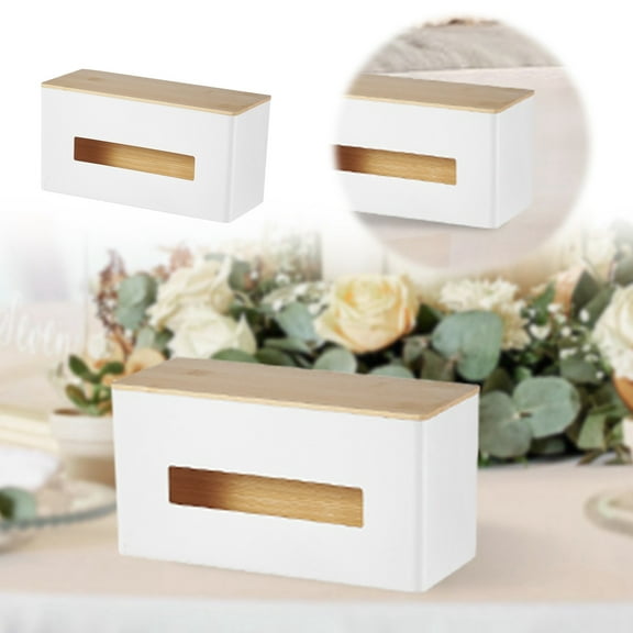 Desktop Ornament Kitchen Paper Towel Holder One Hand Tear Design with Hidden Storage for Any Room Modern Functional