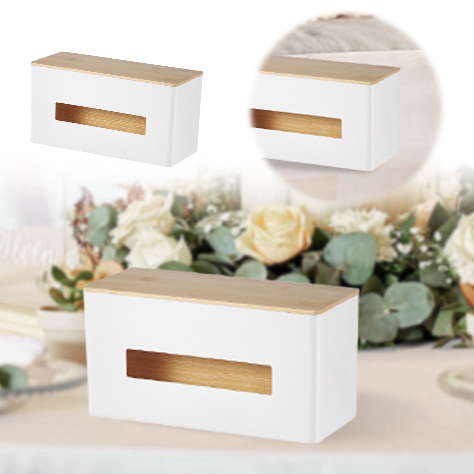 Kitchen Paper Towel Holder with One Hand Tear Design and Hidden Storage for Convenient Paper Accommodation