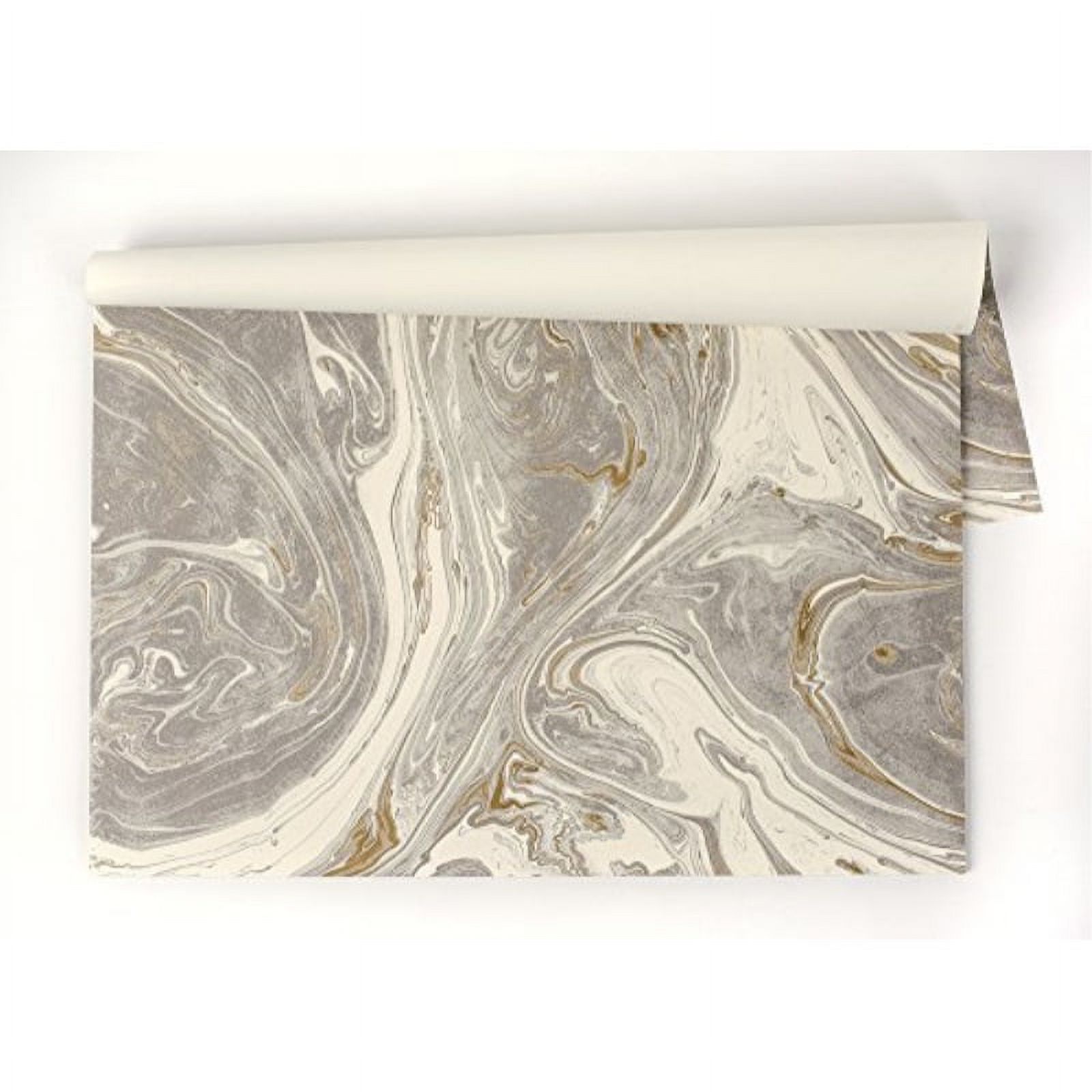 Kitchen Papers Gray Marbled Paper Placemats, Set of 30