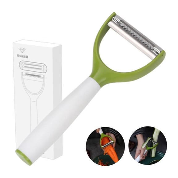 Kitchen Peeler Tool – Multifunctional Fruit and Vegetable Scraper and Gourd Planer | Dual Head Design with Ergonomic Non Slip Handle for Easy Prep