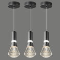 thumbnail image 1 of Kitchen Pendant Light Black Ceiling Light,Adjustable Hight LED Pendant Light For Kitchen Island,Bedroom,Hallway,Entrance,Bar counter,(3 pack), 1 of 7