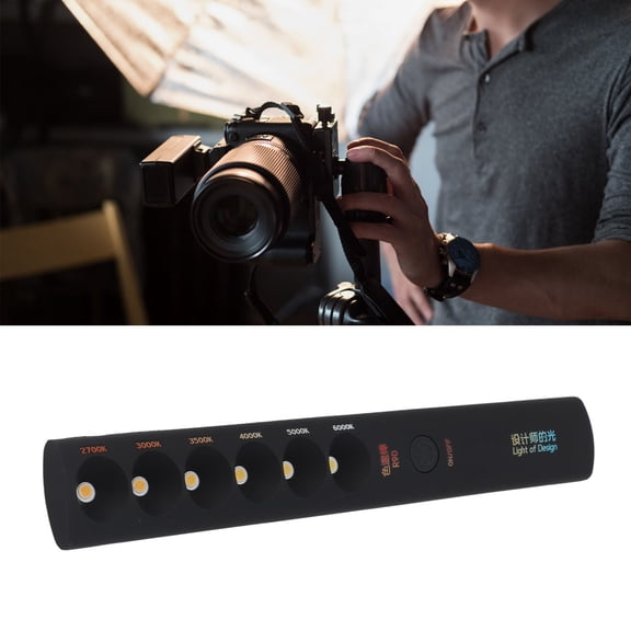 Kitchen Photography Light Wand, Rechargeable Professional Portable Color Temperature Lamp Stick for Daily Lighting