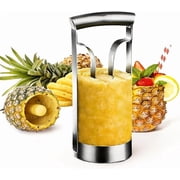 AJOHBM Kitchen Pineapple Peeler Corer, Stainless Steel Cutter Fruit Slicer Core Remover Spiral Easy Tool for Homemade Camp Restaurant Hotel 3inch