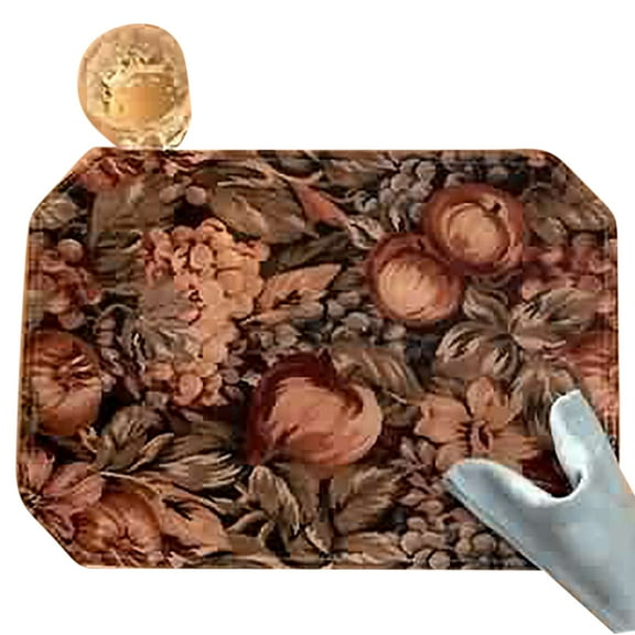 Kitchen Placemats Fruitful Harvest Polyester Set of 4 | Renovator's Supply